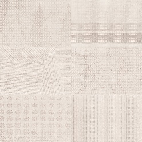 Shevron Керамогранит декорированный бежевый (VN4R012D) 42x42 - фото - 1