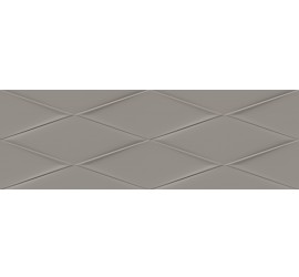 Vegas Плитка настенная рельеф серый (VGU092) 25x75 - фото - 1