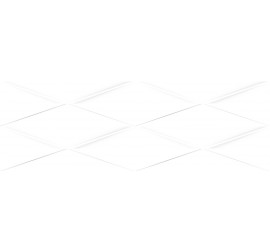 Vegas Плитка настенная рельеф белый (VGU052) 25x75 - фото - 1