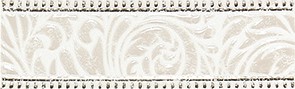 Fiora white Бордюр 01 7,5x25 - фото - 1