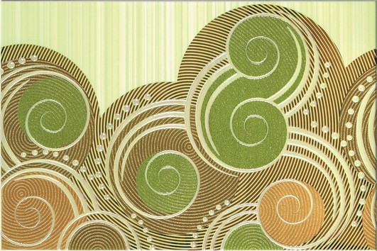 Calipso green wave декор 30x45 - фото - 1