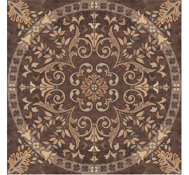 Pompei Панно напольное коричневое (PY6G114) 88x88 - фото - 1
