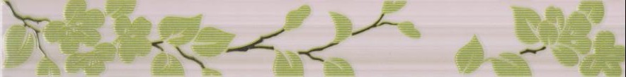 Кензо светло-фисташковый.зеленый бордюр Цветы 40х4,8 - фото - 1