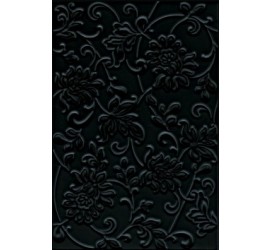 Аджанта Плитка настенная цветы черный 8217 20х30 - фото - 1