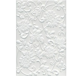 Аджанта Плитка настенная цветы белый 8216 20х30 - фото - 1
