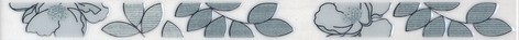 Ньюпорт Бордюр Цветы зеленый STG\B235\15016 40х3,1 - фото - 1