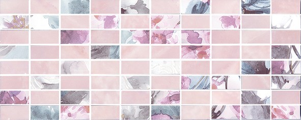 Кенсингтон Декор мозаичный розовый MM7137 20х50 - фото - 1