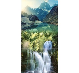 Waterfall mountains P3D259 Панно из 3-х плиток 30х60 - фото - 1