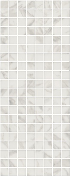 Алькала Декор белый мозаичный MM7203 20х50 - фото - 1