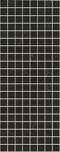 Алькала Декор черный мозаичный MM7204 20х50 - фото - 1
