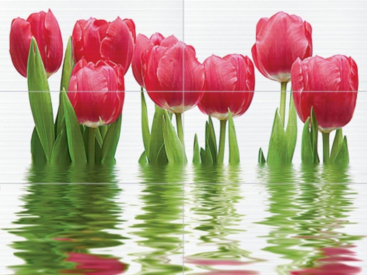 Фреш Панно тюльпаны 64-04-21-160-0 75х100 (из 6-ти ч.) - фото - 1