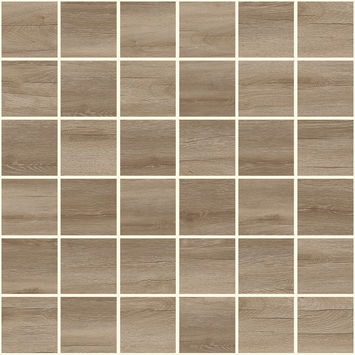 Timber Мозаика коричневый 30х30 - фото - 1