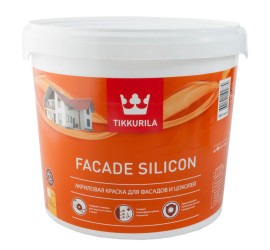 Краска "FACADE SILICON" 2,7 л акриловая для фасадов и цоколей (база А) TIKKURILA - фото - 1