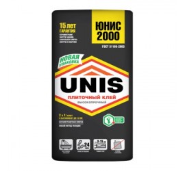 Клей для плитки "UNIS 2000" 25кг - фото - 1
