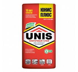 Клей для плитки "UNIS PLUS" 25 кг - фото - 1