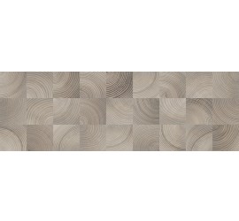 Шиен 2Д Плитка настенная декор серый, структура 25х75 - фото - 1