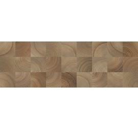 Шиен 4Д Плитка настенная декор коричневый, структура 25х75 - фото - 1