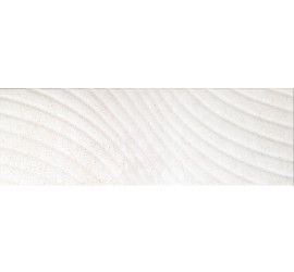 Сонора 7 тип 1 Плитка настенная декор белый, волна 25х75 - фото - 1