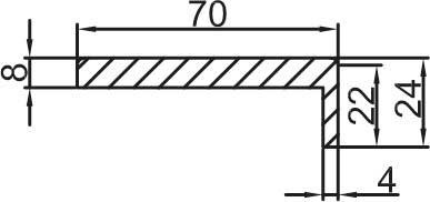 Наличник прямой ТЕХНО МДФ (3D), венге 70*8*2150, телескоп - фото - 2