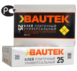 Клей плиточный Универсальный BAUTEK 25 кг - фото - 1