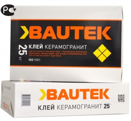 Клей плиточный Керамогранит BAUTEK 25 кг - фото - 1