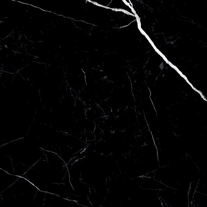 Nero Marquina Керамогранит черный 60x60 полированный - фото - 1