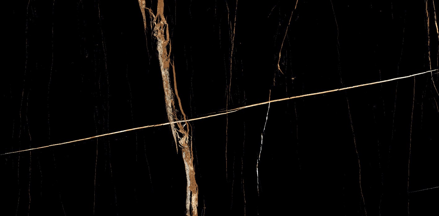 Sahara Black Керамогранит черный 60x120 полированный - фото - 1