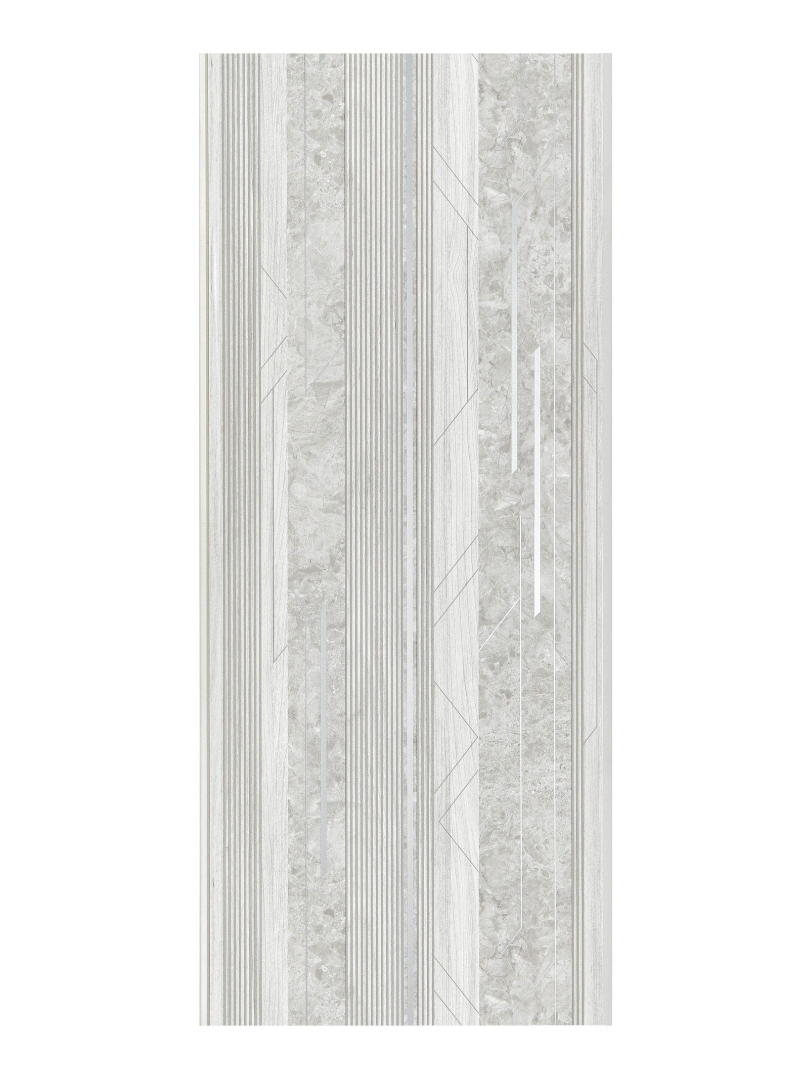 Панель ПВХ Ламель серебро 2,7м*0,25 - фото - 1