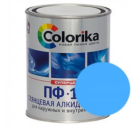 Эмаль ПФ-115 голубая 0,8 кг "Colorika" - фото - 1