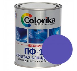 Эмаль ПФ-115 фиолетовая 0,8 кг "Colorika" - фото - 1
