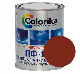Эмаль ПФ-115 вишневая 0,8 кг "Colorika" - фото - 1