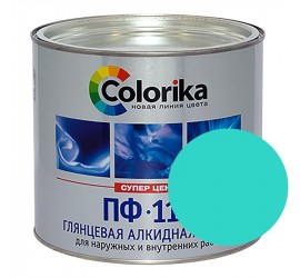 Эмаль ПФ-115 бирюзовая 1,8 кг "Colorika" - фото - 1