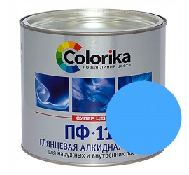 Эмаль ПФ-115 голубая 1,8 кг "Colorika" - фото - 1
