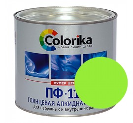 Эмаль ПФ-115 салатовая 1,8 кг "Colorika" - фото - 1