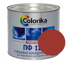 Эмаль ПФ-115 рубиновая 1,8 кг "Colorika" - фото - 1