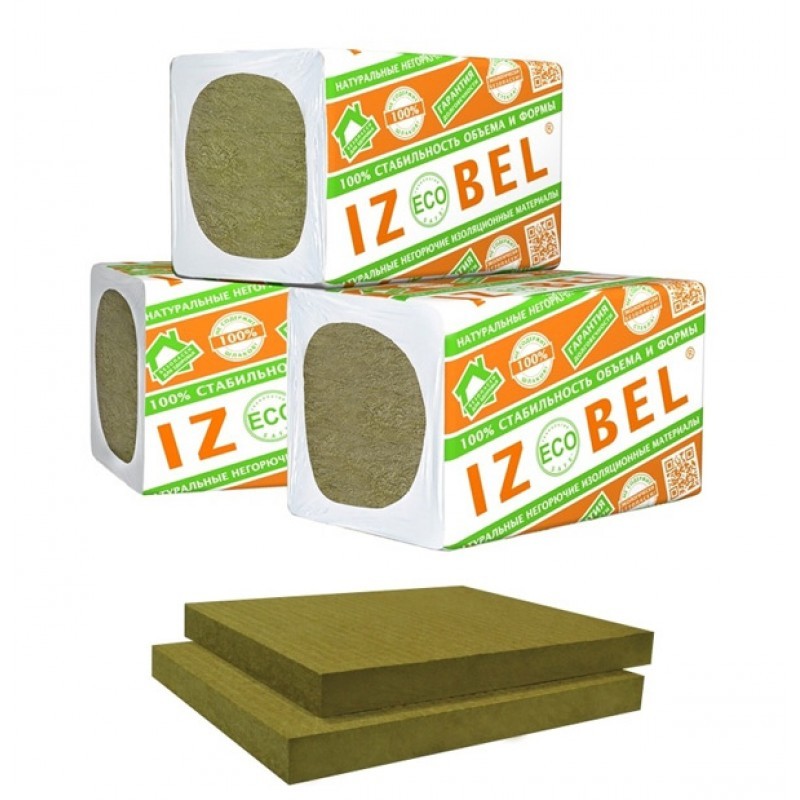 Утеплитель Izobel Л-25 (1200х600х50 мм) 5,27 м2 0,288 м3 8 шт - фото - 1
