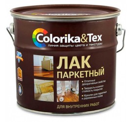 Лак паркетный алкидно-уретановый глянцевый 2,7 л "Colorika&Tex" - фото - 1