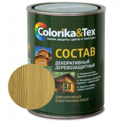 Состав деревозащитный "Colorika&Tex" сосна 0,8 л - фото - 1