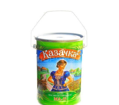 Краска МА-15 белая 6 кг Казачка - фото - 2