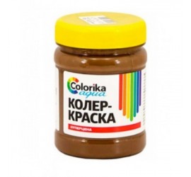 Колер-краска "Colorika aqua" коричневая 0,3 кг - фото - 1