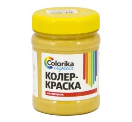 Колер-краска "Colorika aqua" охра желтая 0,3 кг - фото - 1