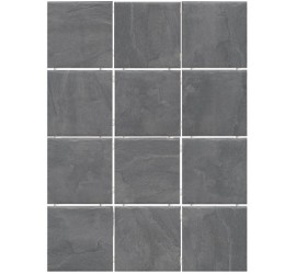 Дегре Плитка настенная серый темный 1300H 9,8х9,8 (полотно 29,8х39,8) - фото - 1