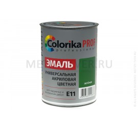 Эмаль "Colorika Prof" акриловая универсальная зелёная 0,9 кг Е-11 - фото - 1
