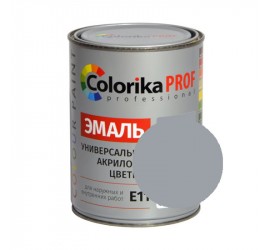 Эмаль "Colorika Prof" акриловая универсальная серая 0,9 кг Е-11 - фото - 1