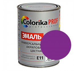 Эмаль "Colorika Prof" акриловая универсальная фиолетовая 0,9 кг Е-11 - фото - 1