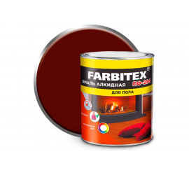 Эмаль ПФ-266 алкидная для пола красно-коричневая 2,7 кг FARBITEX - фото - 1