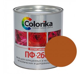 Эмаль ПФ-266 золотисто-коричневая 2,7 кг "Colorika" - фото - 1