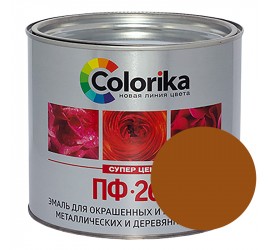 Эмаль ПФ-266 жёлто-коричневая 1,9 кг "Colorika" - фото - 1