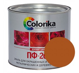 Эмаль ПФ-266 золотисто-коричневая 1,9 кг "Colorika" - фото - 1