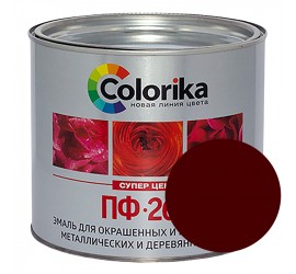 Эмаль ПФ-266 красно-коричневая 1,9 кг "Colorika" - фото - 1